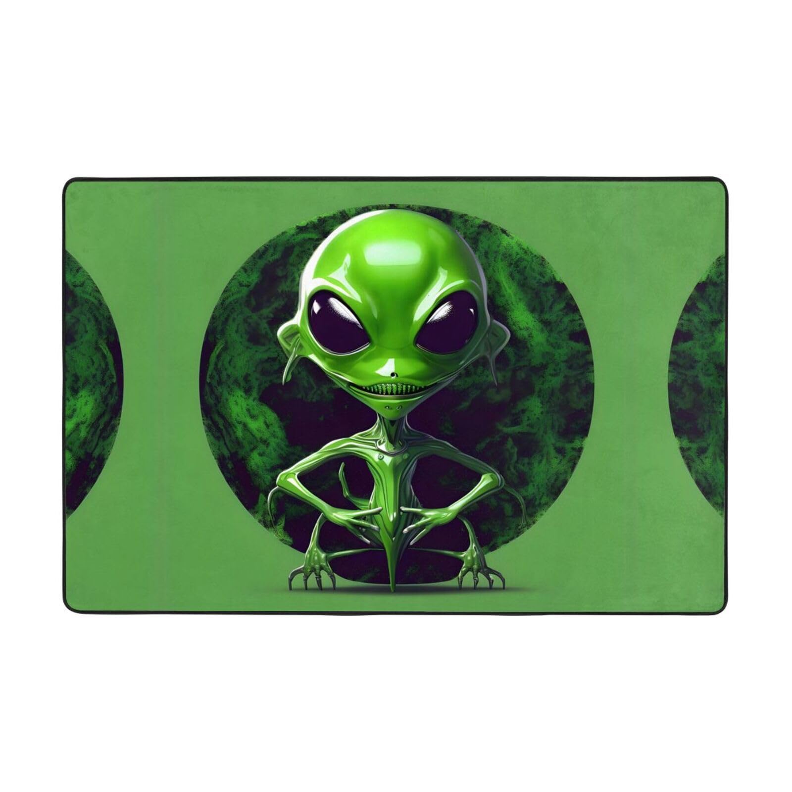 Tapis vert extraterrestre pour une chambre d'enfant cosy