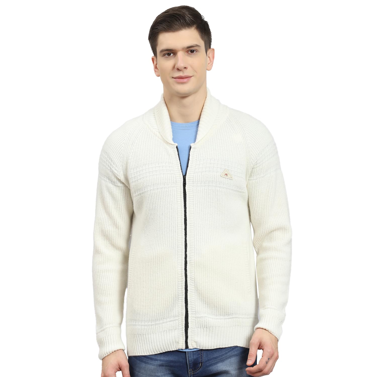 monte carlo Off White Self Design Pullover | Warm Woolen Pullover for Men | Soft Comfortable Knitted Winter Wear Sweater for Men's-picture-39