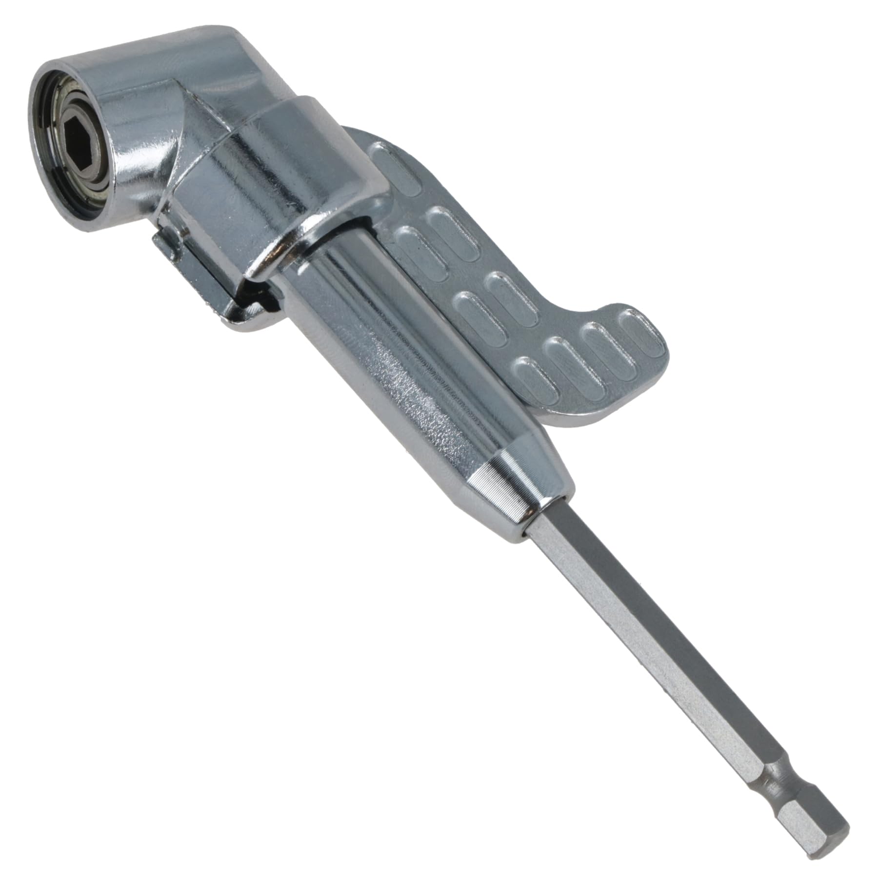 Ab Tools Silver 50Mm Offset Screwdriver Bit Holder 90 Degree Bit Drill Attachment Angle Driver
