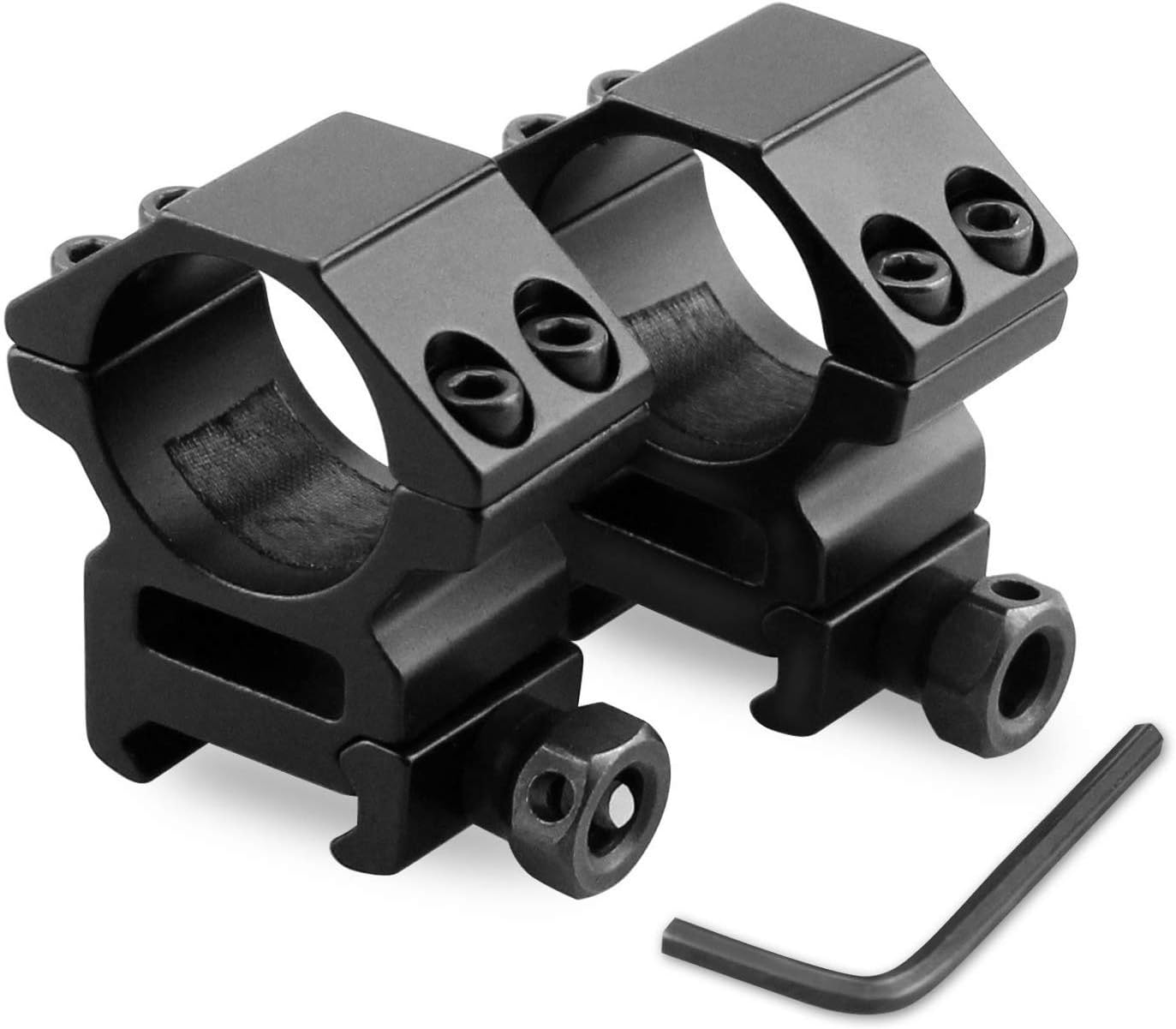 Colin Gladstone Profile Scope Mounts , Modkin Medium Profile Scope Rings for Picatinny/Weaver Rail (Medium profile, 1 inch, Scope Mounts - Pair of 2)
