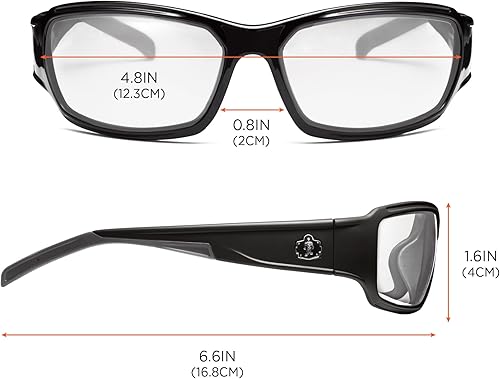 Miniatura 7 de Ergodyne Skullerz Thor - Gafas de seguridad, montura negra, lente transparente