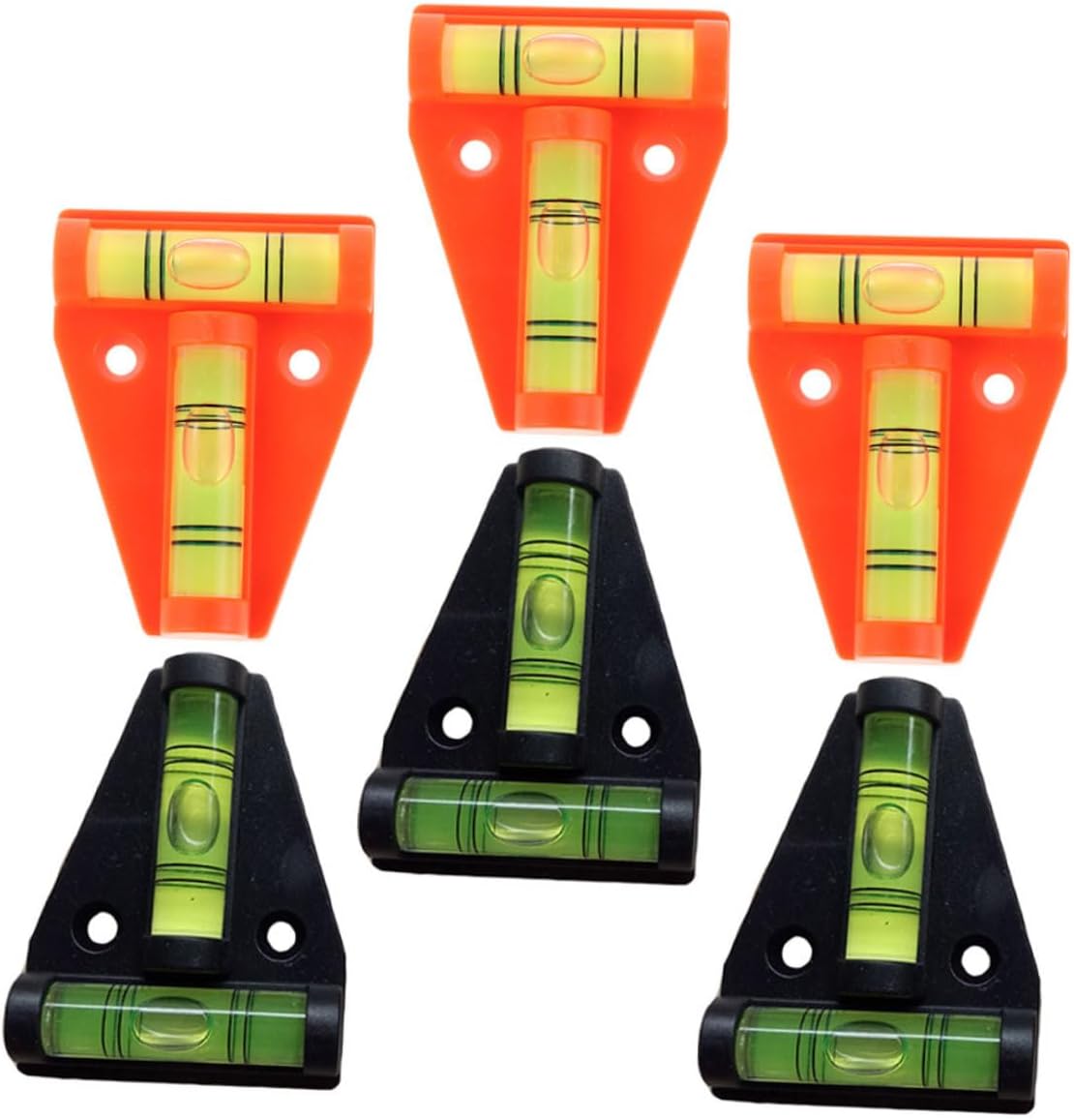 6pcs Shape Spirit Level for Rvs Campers Travel Trailers Boats Durable Construction for Accurate Leveling Measurements
