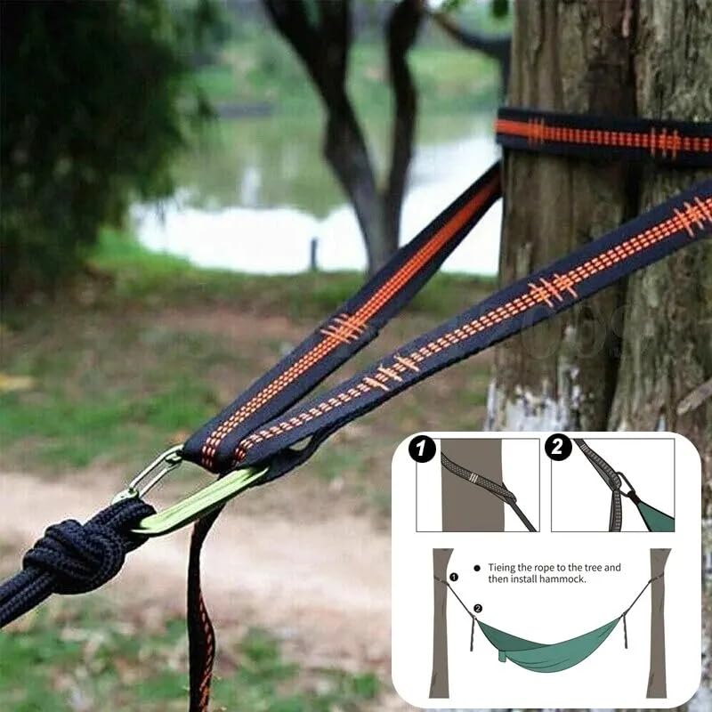 Hammock Straps 2 Pack Heavy Duty 2M - Image 2