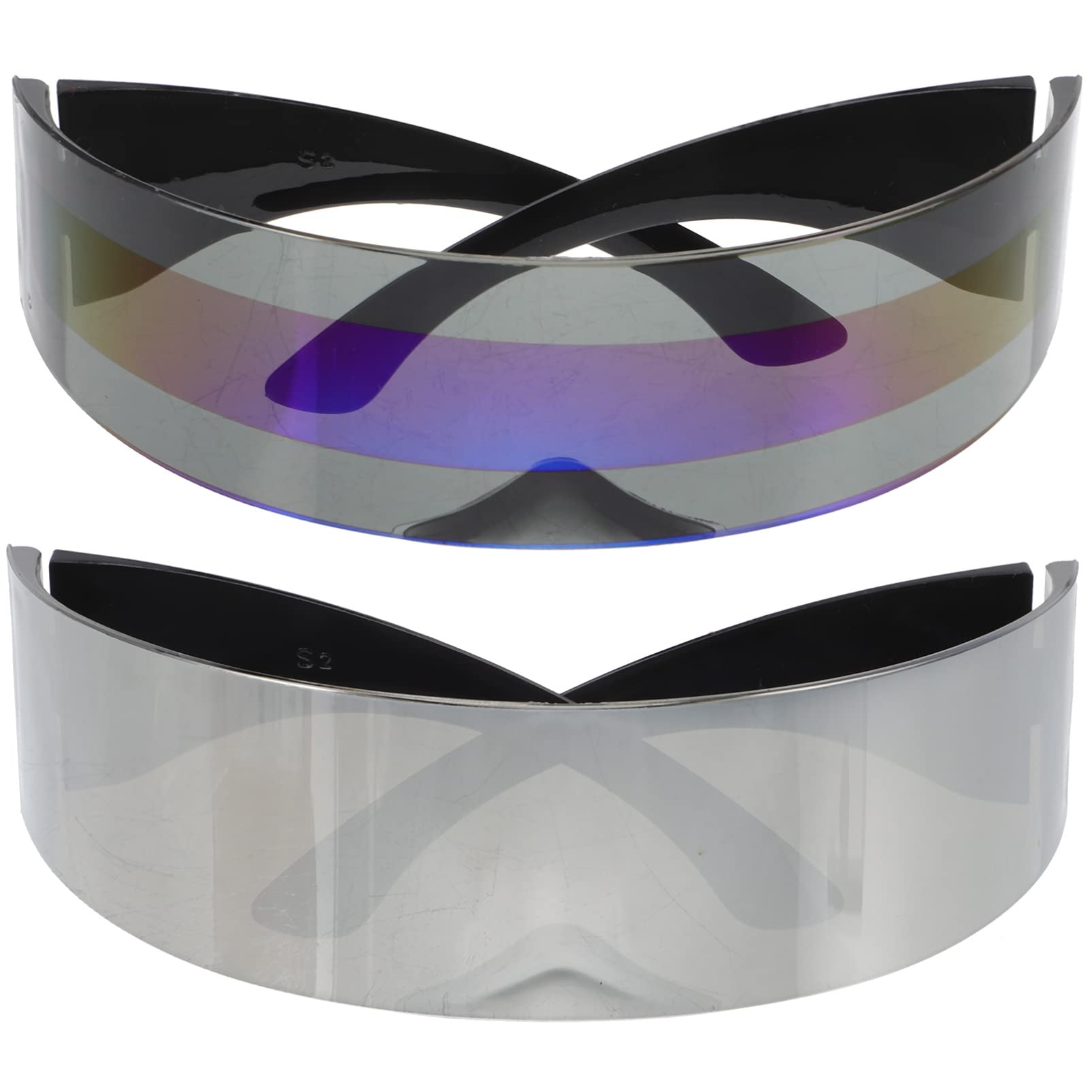 GALPADA 10piezas Gafas Translucidas Divertidas Para Fiestas Accesorios De Fiesta Cibernética Lentes Estilo Futurista Para Festivales y Eventos Sociales