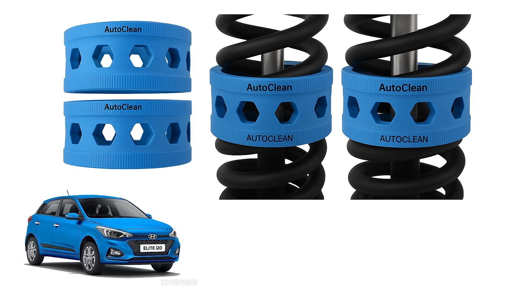 Autoclean Front Coil Spring Rubber Buffer Kit for Elite i20 | Size B | Increases Car Height, Shock Absorber & Suspension Stabilizer Cushioner-picture-20