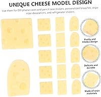 Vista 8 de Alasum 60 piezas de mini queso simulado de escritorio de juguetes artificiales para mini juguetes de comida falsos pasteles falsos alimentos queso