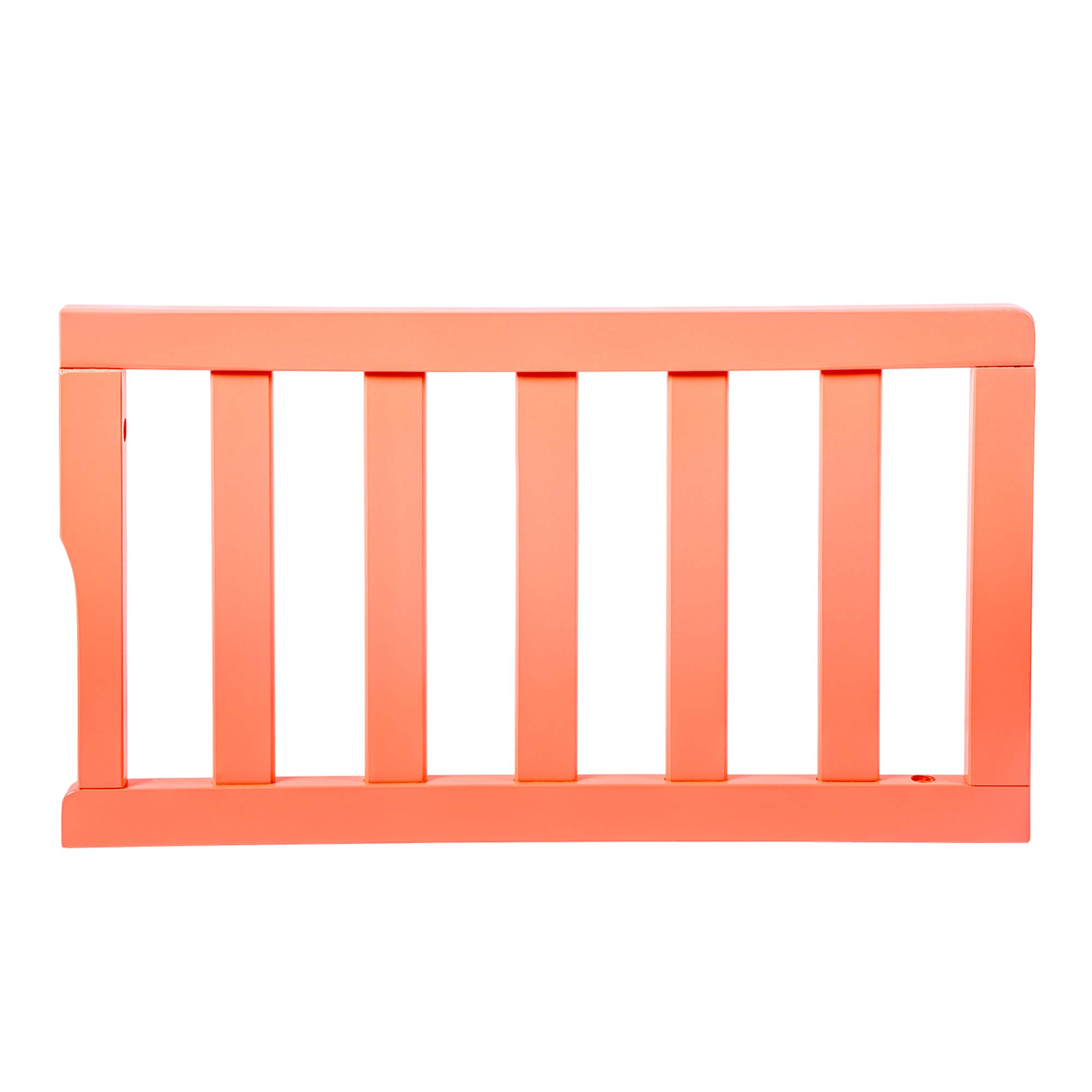 Universal Convertible Crib Toddler Guard Rail in Fusion Coral, Compatible with Select Cribs, Crib to Toddler Bed Conversion, Easily Attachable