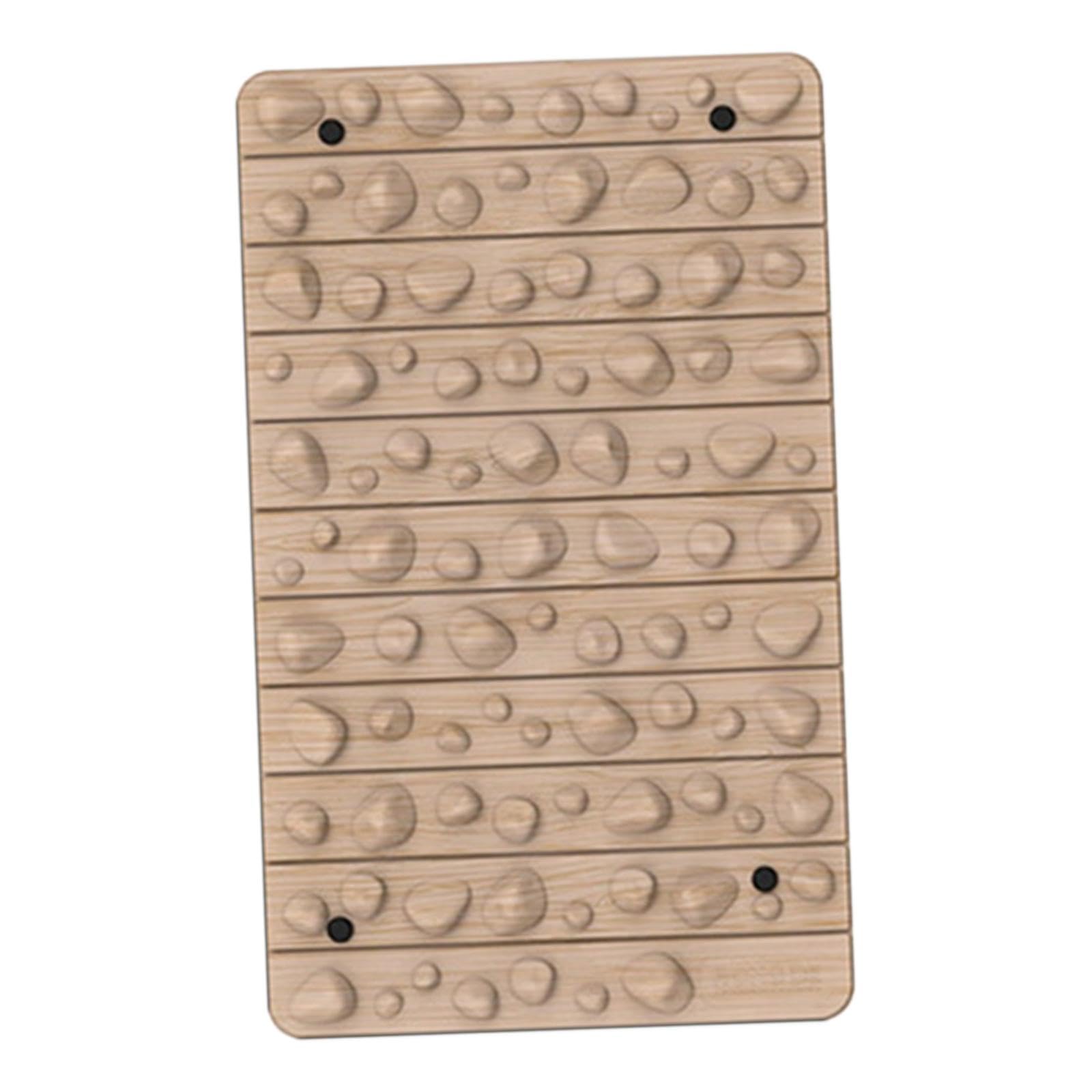 Tappetino per agopressione, leggero, per camminare, per le dita dei piedi, ufficio o in piedi, per camera da letto, soggiorno, spa, colore venature del legno