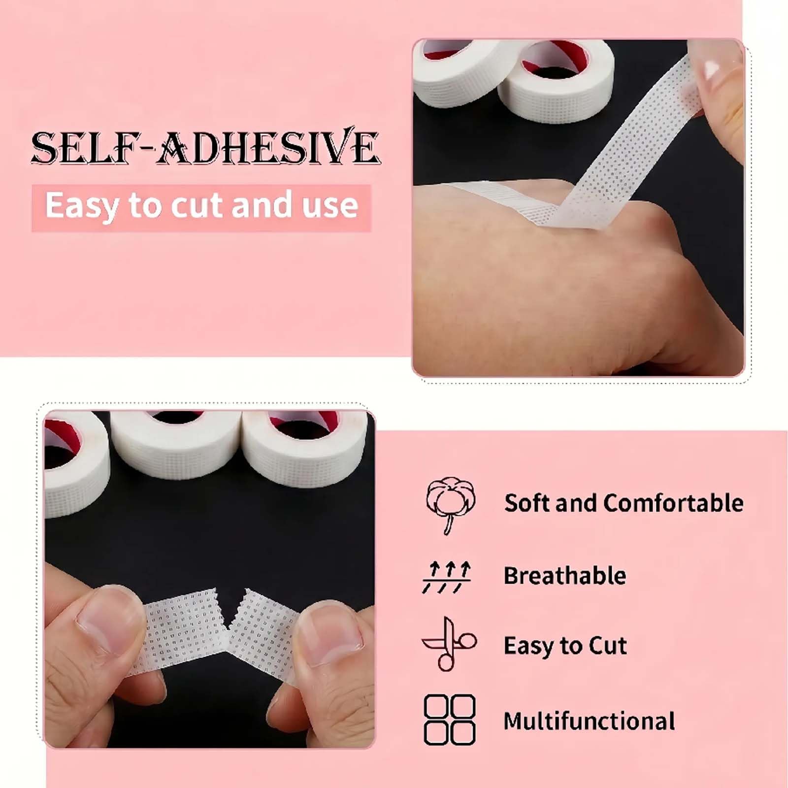 6 Rollos Cinta de PestañAs, Lash Tape Para PestañAs Microporoso by Obeyalash (Cinta De PestañAs JP)