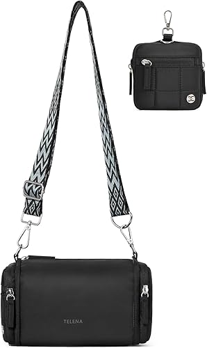 Telena 3-Way Folding Crossbody Bag - All-in-One Bag Expandable Coin Purse with RFID Protection for Travel