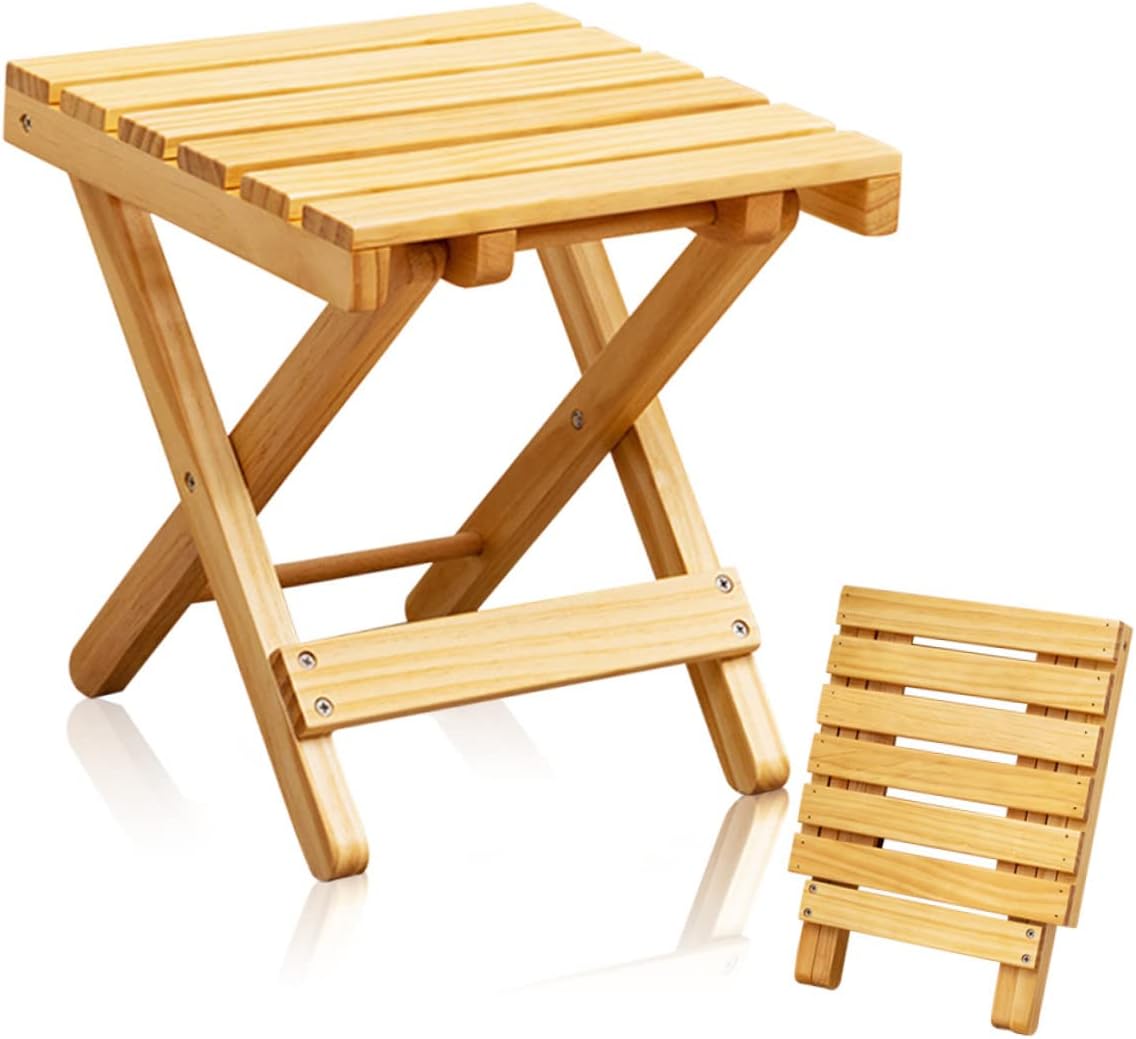 Square Side Table Portable Folding Toilet Side Mini Plant Holder Outdoor Wood Wood Flower Stool Plant Rack Wooden Wine Small Bench Small Set