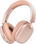C6 Casques d'annulation active du bruit, casque Bluetooth sans fil sur oreille, 60H Temps de jeu, Lightweight pliant Deep Bass Comfort Coupes d'oreilles avec micro pour iPad/voyage/PC/Home Silver