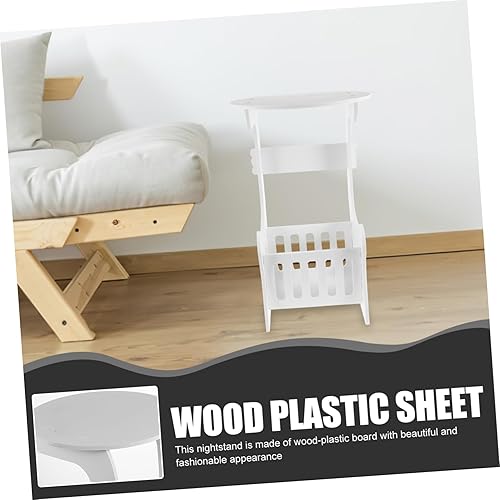 Miniatura 4 de Mesa auxiliar para mesa de café, mesa de cama, mesa de té para portátil, sofá, sofá circular, multifunción, mesa auxiliar redonda de almacenamiento,