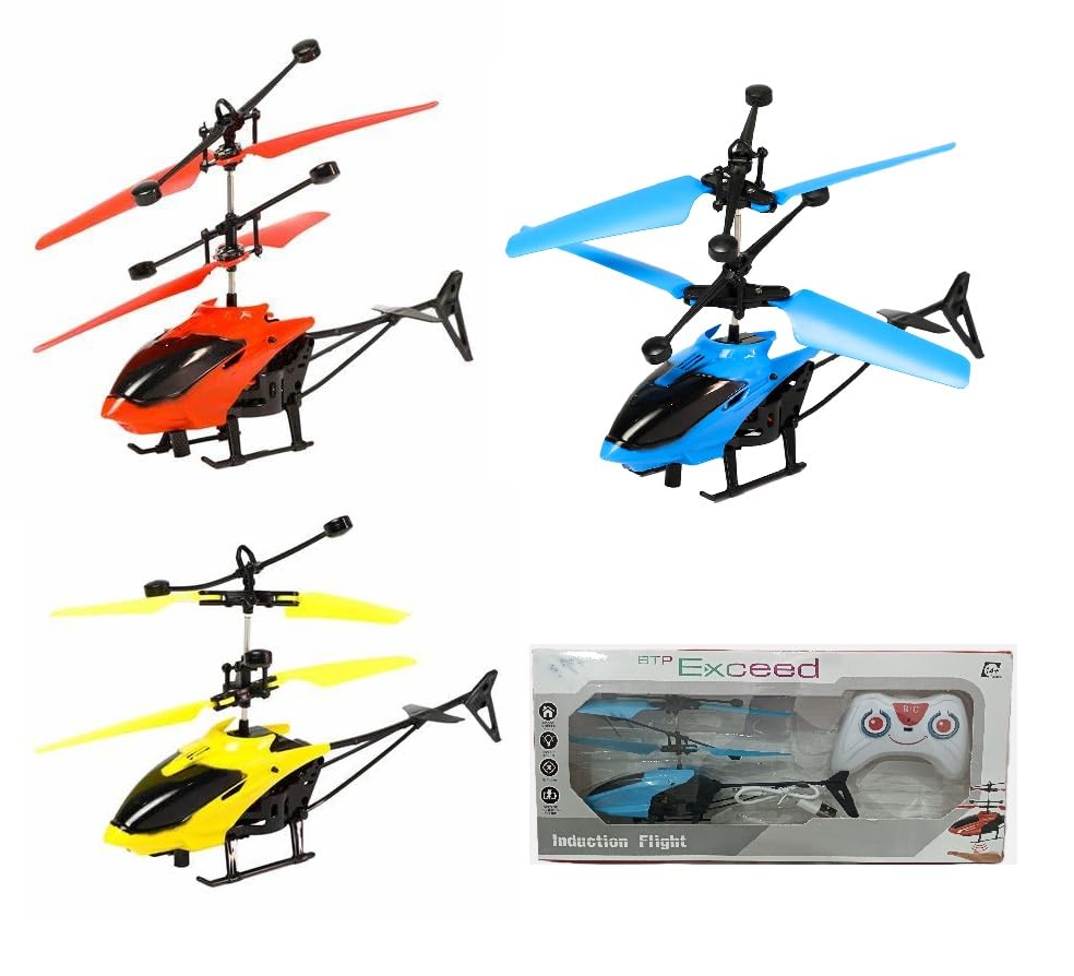 Image of Exceed RC Helicopter, Remote Control Flying Toy, 2-Channel Mini Indoor Aircraft, 3 Colours Available, Random Colour Will be Send (Nj Clickstore)