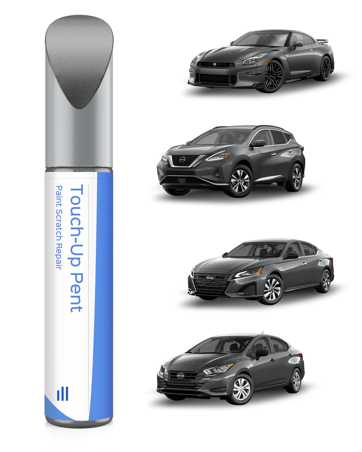 KAD Gun Stylo de retouche métallisé pour Nissan – Correspondance exacte pour éclats et Rayures