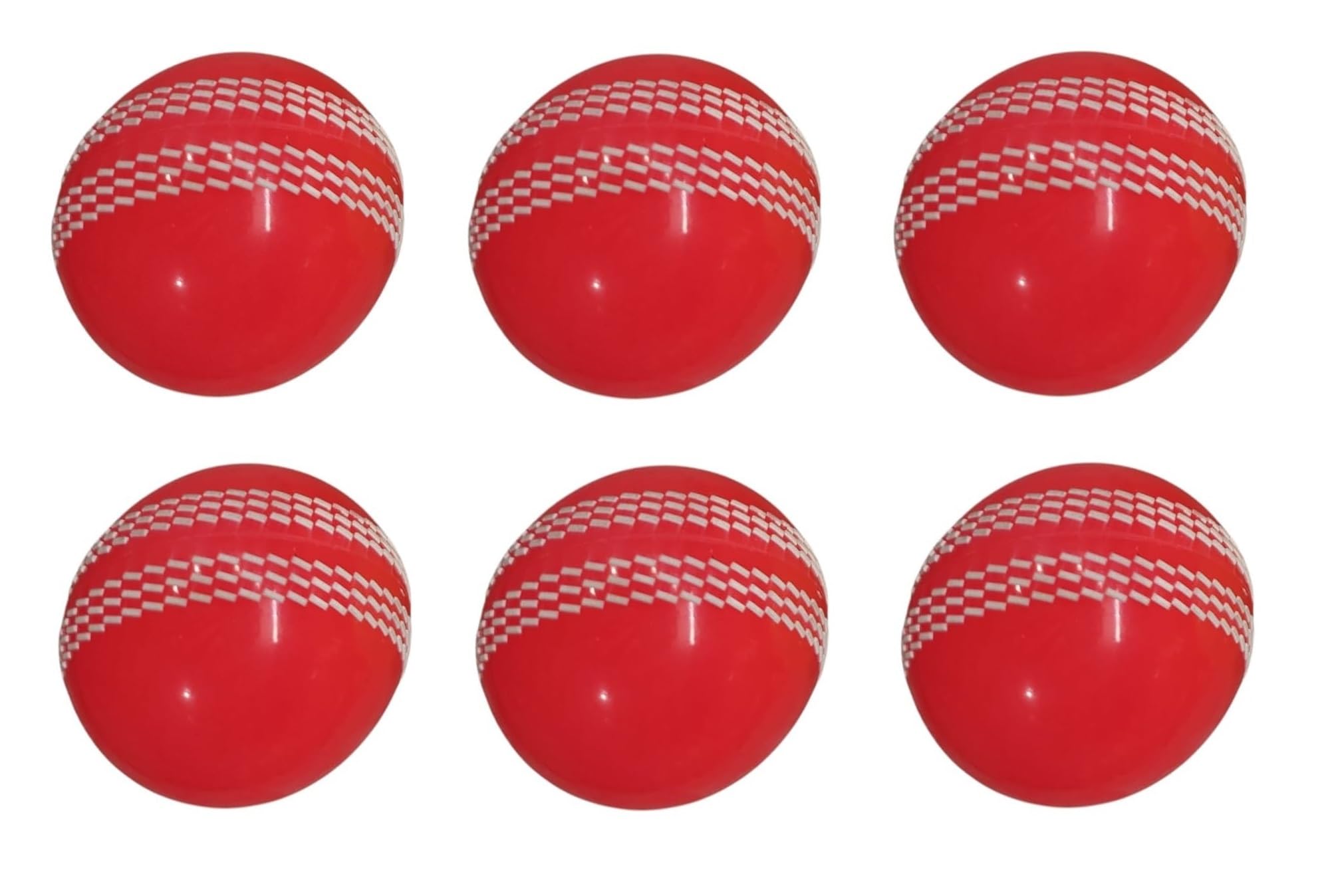 i10 Cricket Ball for Practice & Training | Durable Rubber Ball for Outdoor & Indoor Play (Pink) - Pack of 6-image-3