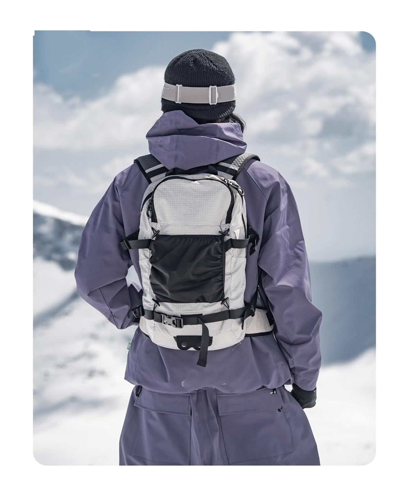 Zaino da sci alpinismo per uomo e donna, leggero, per snowboard, sci di fondo, escursionismo e alpinismo