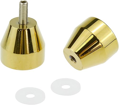 Miniatura 3 de Semetall Tirador de puerta de cristal sólido para ducha de atrás a trasera, diseño en forma de cono, color dorado