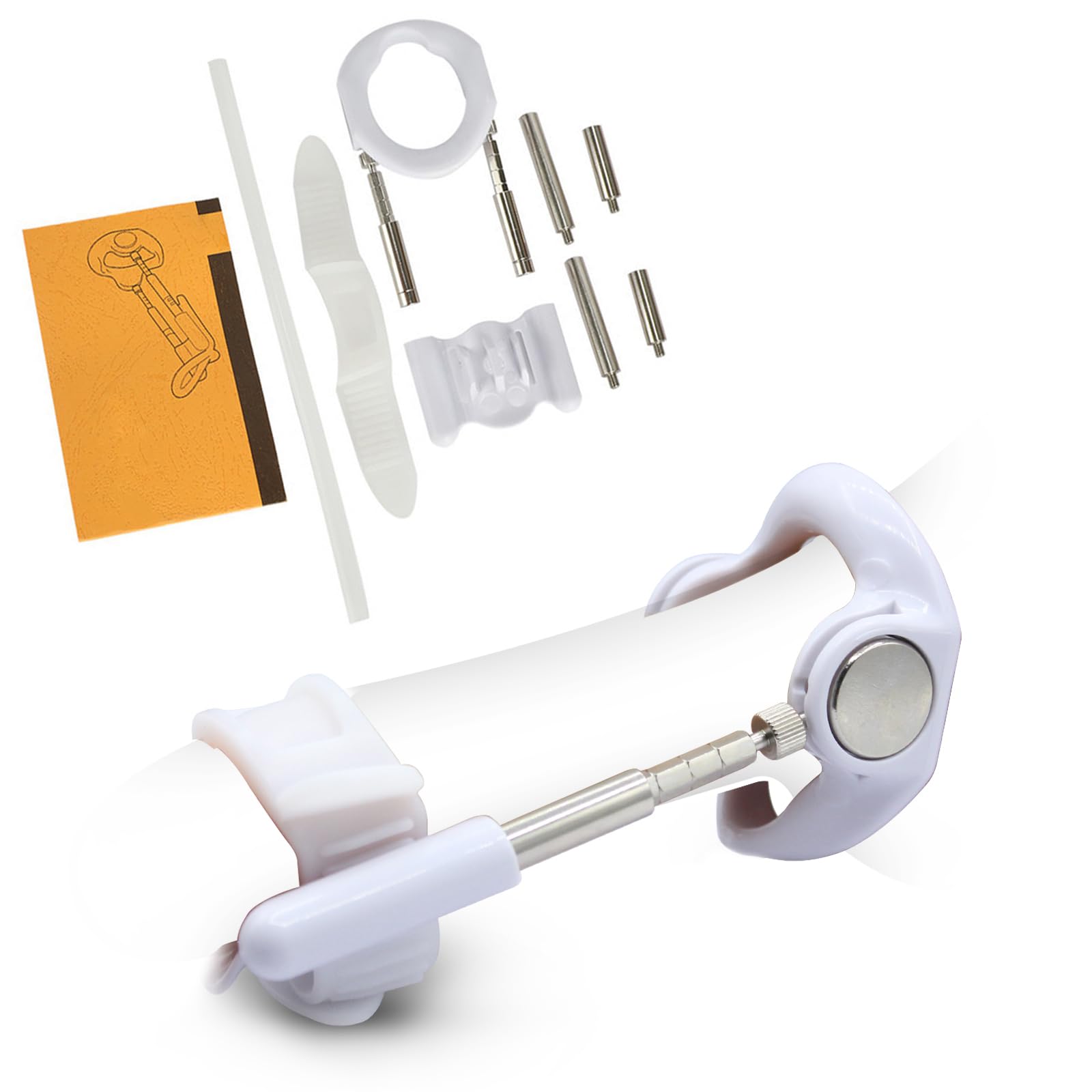 Dilatateurs de pénis pour hommes,Pompe à pénis Extender Penis Enlargement System,Agrandir le Pénis,Agrandir le Pénis Masculin,Aide à l'érection pour hommes,Extenseur de Pénis Masculin (Blanc argent)