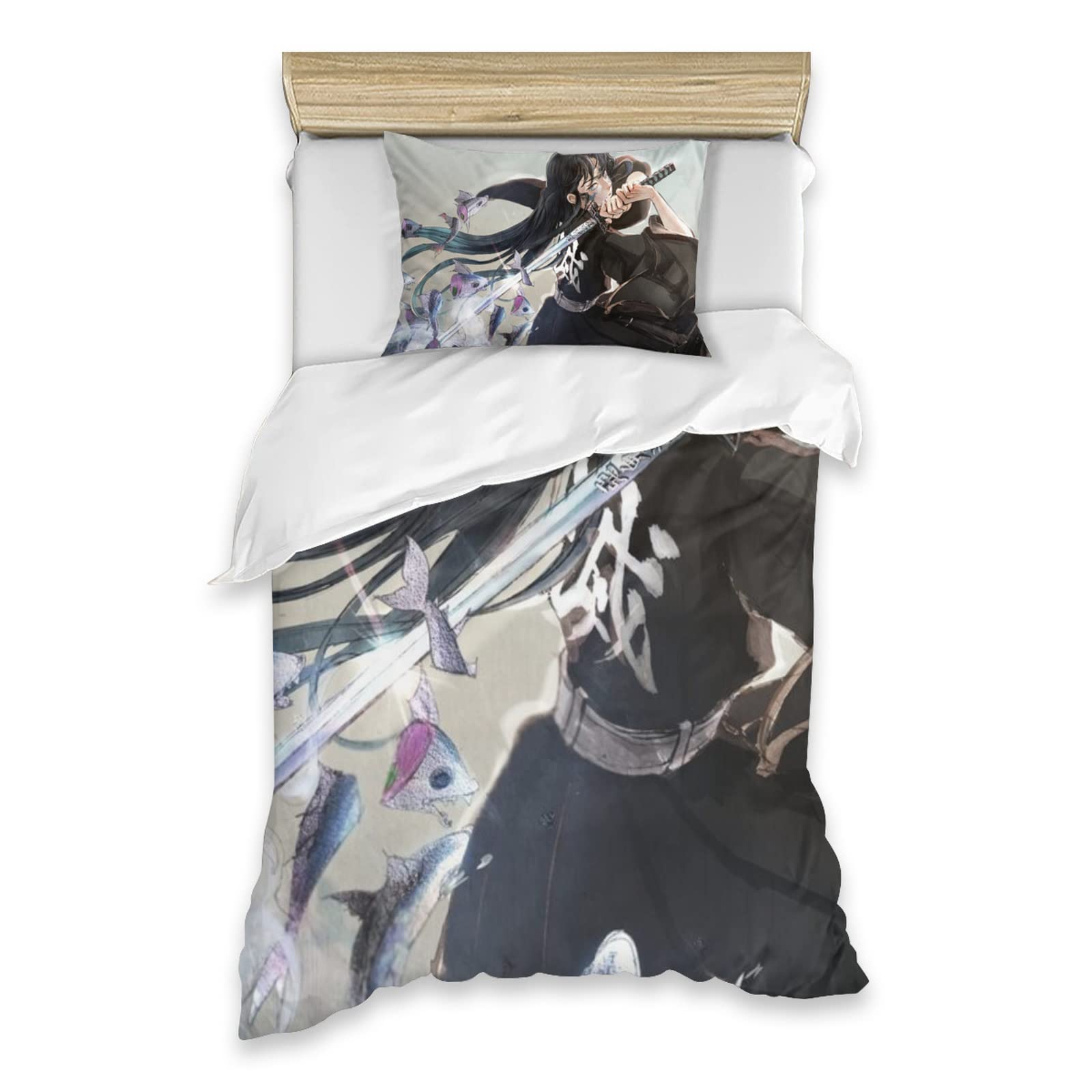 Amazon｜鬼 滅 刃 時透無郎 布団カバー 2点セット 掛け布団カバー  