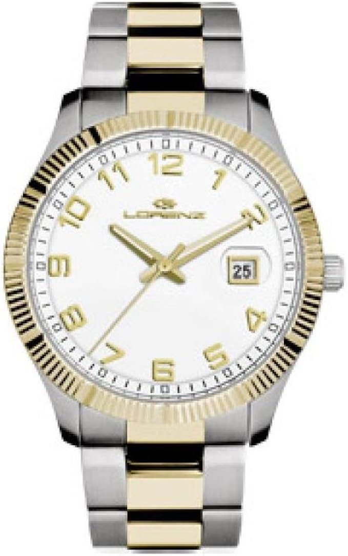 Orologio Lorenz Classico 027063AA Al quarzo Acciaio placcato oro giallo  Quandrante Bianco Cinturino Acciaio : Amazon.it: Orologi
