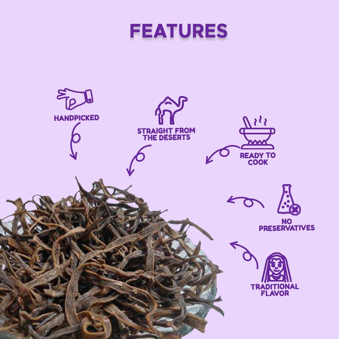 Being Bania Authentic Rajasthani Sangri 150gms | Dry Vegetable | Ready to Cook | Premium and Hand Picked | Free Recipe | Ker Sangar sabji | Sangari