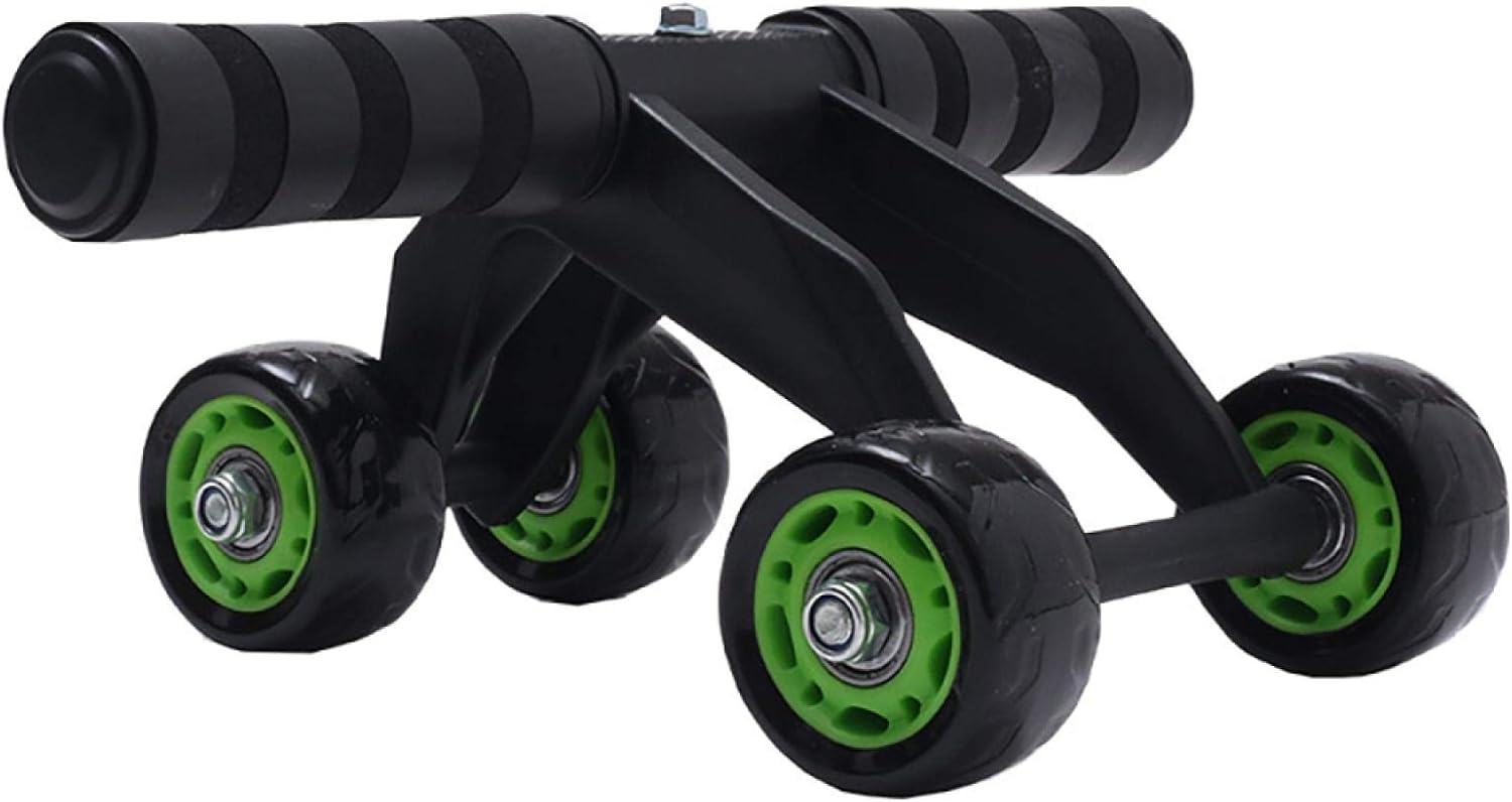 FQYYDD Ab Roller 4 Wheel Belly Roller Muscle Exercise Equipment Fitness NoiseFree