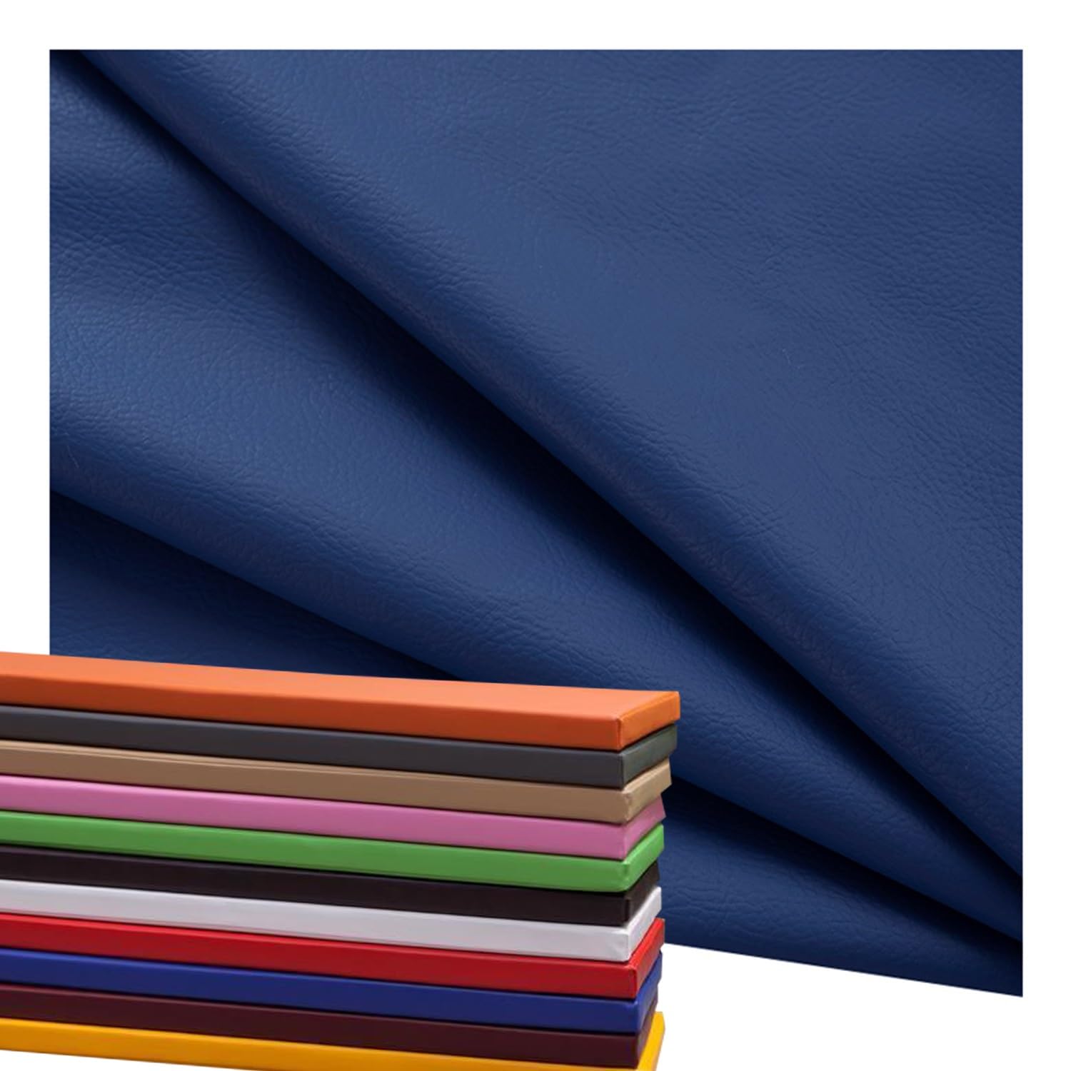AQIGR Waterproof Bench Cushion Cover Only for Long Window Seat 120 x 40 150x45 100x35 PU Leather Bench Pad Covers 5cm Thicken for Indoor Outdoor Kitchen Tatami Garden(Dark Blue,110x35x5cm) — image 1