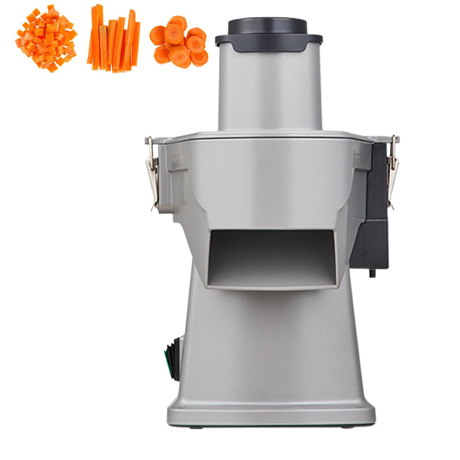 TIANQIHAO 4 In 1 Electric Vegetable Slicer Dicer Shredder & Strip Cutter, Commercial Multifunctional Chopper For Veggies & Fruits, Automatic Food Processor