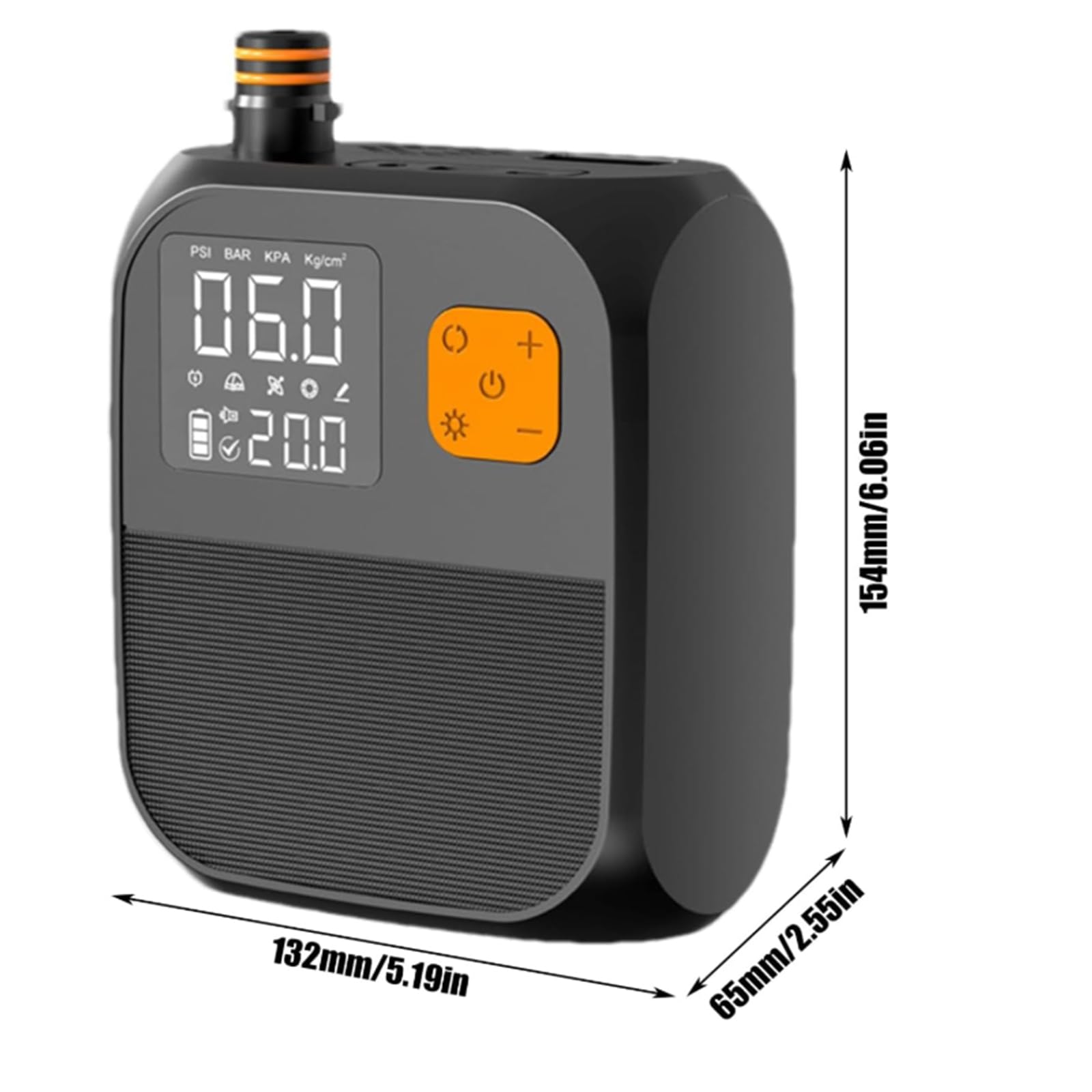 Electric Pump, Paddle Board Pump, Air Compressor, 25PSI High-Pressure Inflation, Rechargeable 8000mAh Battery, Ideal for Outdoor Inflatable Use, 9x6 Inches, Black Color, 1 Piece