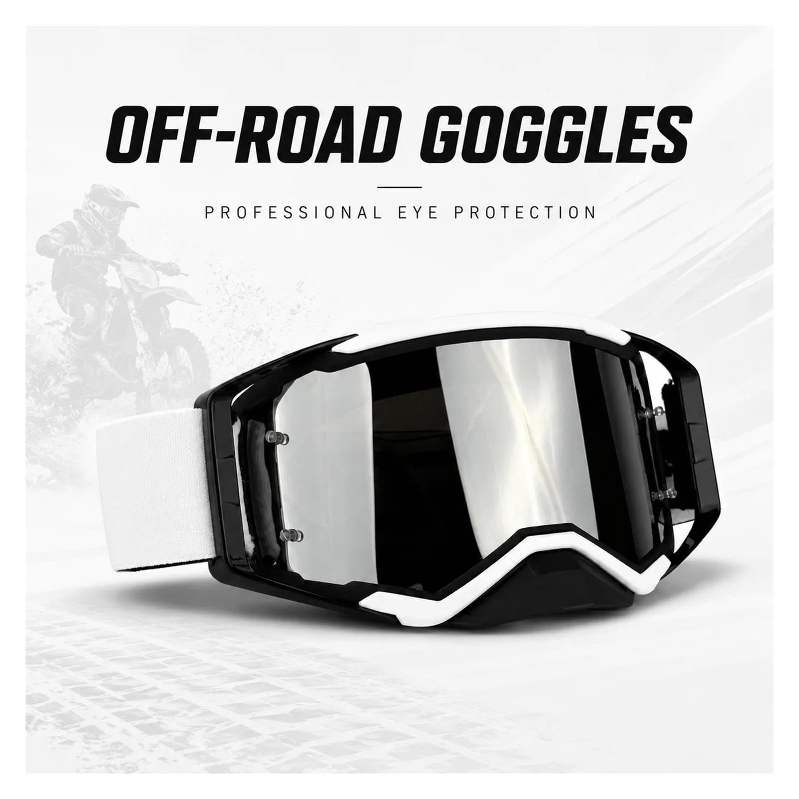 Occhiali da casco Occhiali da motocross Sicurezza Lenti HD Antivento
