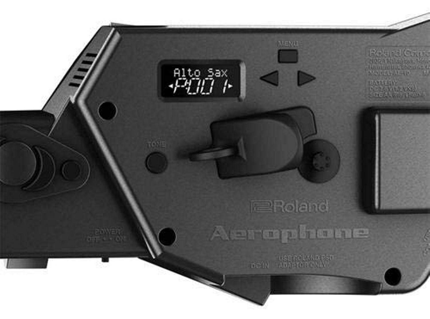 Roland Aerophone AE-10G Strumento a Fiato Digitale Professionale con Sistema di Sintesi ZEN-Core e suoni SuperNATURAL, Tradizionale Diteggiatura del Sassofono, Bluetooth, Editor App, Nero (Grafite)