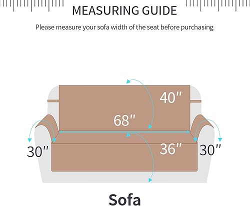 Miniatura 7 de Fundas reversibles para sofá, protector de muebles para perros (sofá, camellobeige)