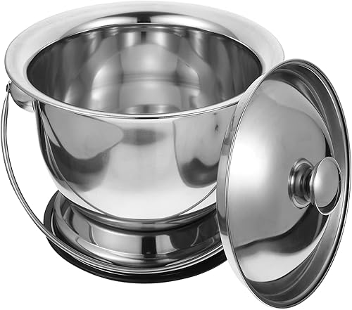 Cubo de orina de acero inoxidable para botella de orina masculina, bandeja de cama, orinales de mano para orinales para hombres, urinarios para