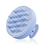 HEETA Hair Scalp Massager for Hair Growth, Shampoo Brush, Scalp Scrubber Exfoliator with Soft Silicone Bristles for Dandruff Removal to Relieve Stress, Wet Dry Use Updated Material, Blue