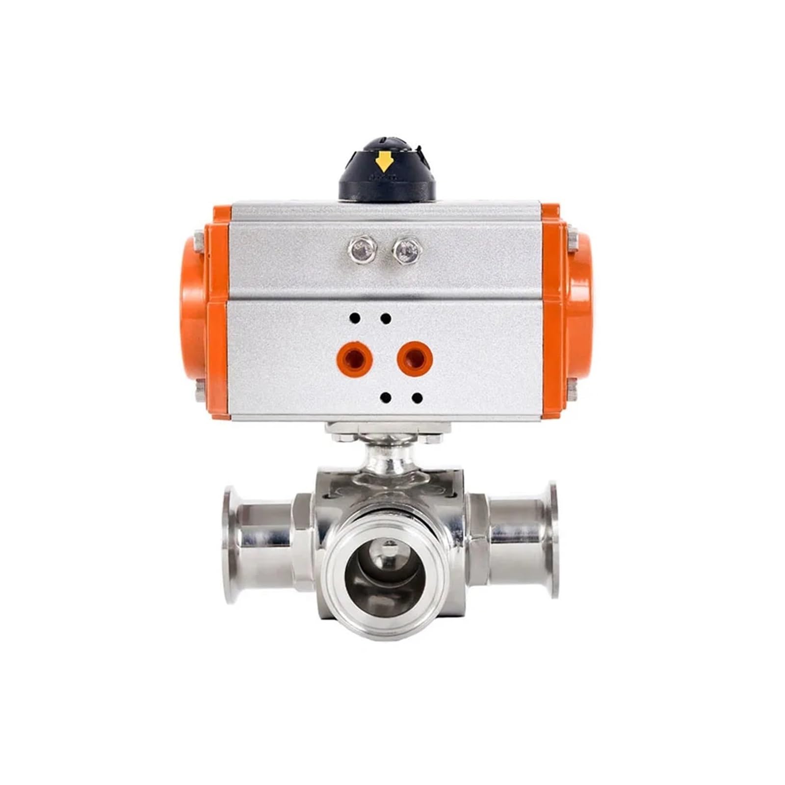 Robinet à bille à trois voies en acier inoxydable 25mm T-Type