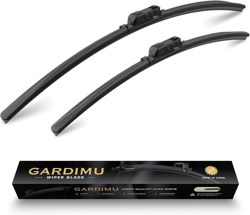 Palhetas do limpador de para-brisa dianteiro GARDIMU para Jaguar XF 2016–2024 – Conjunto com 2 unidades