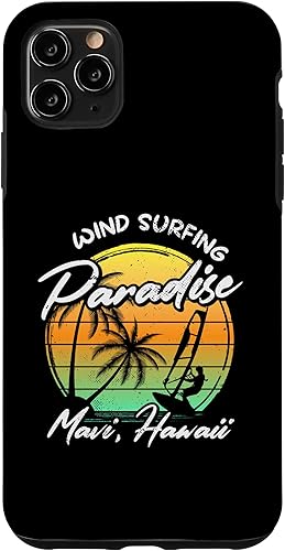 iPhone 11 Pro Max Windsurfing Paradise Maui Hawaii Sailboard Windsurf Case