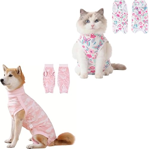 1 PCS Dog Onesie & 1 PCS Cat Recovery Suit