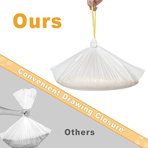 Miniatura 5 de Bolsas de repuesto para cajones de basura compatibles con Litter-Robot 34, 60 bolsas gruesas y resistentes para gatos con cordón de 10 a 12 galones