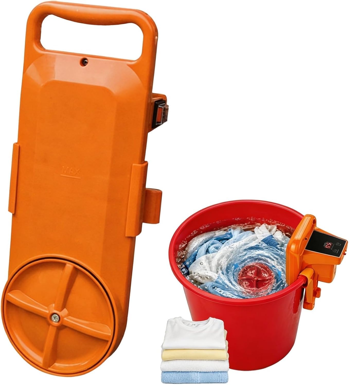 Lavadora de cubo, lavadora portátil para cubos de 5 galones, RV y camping