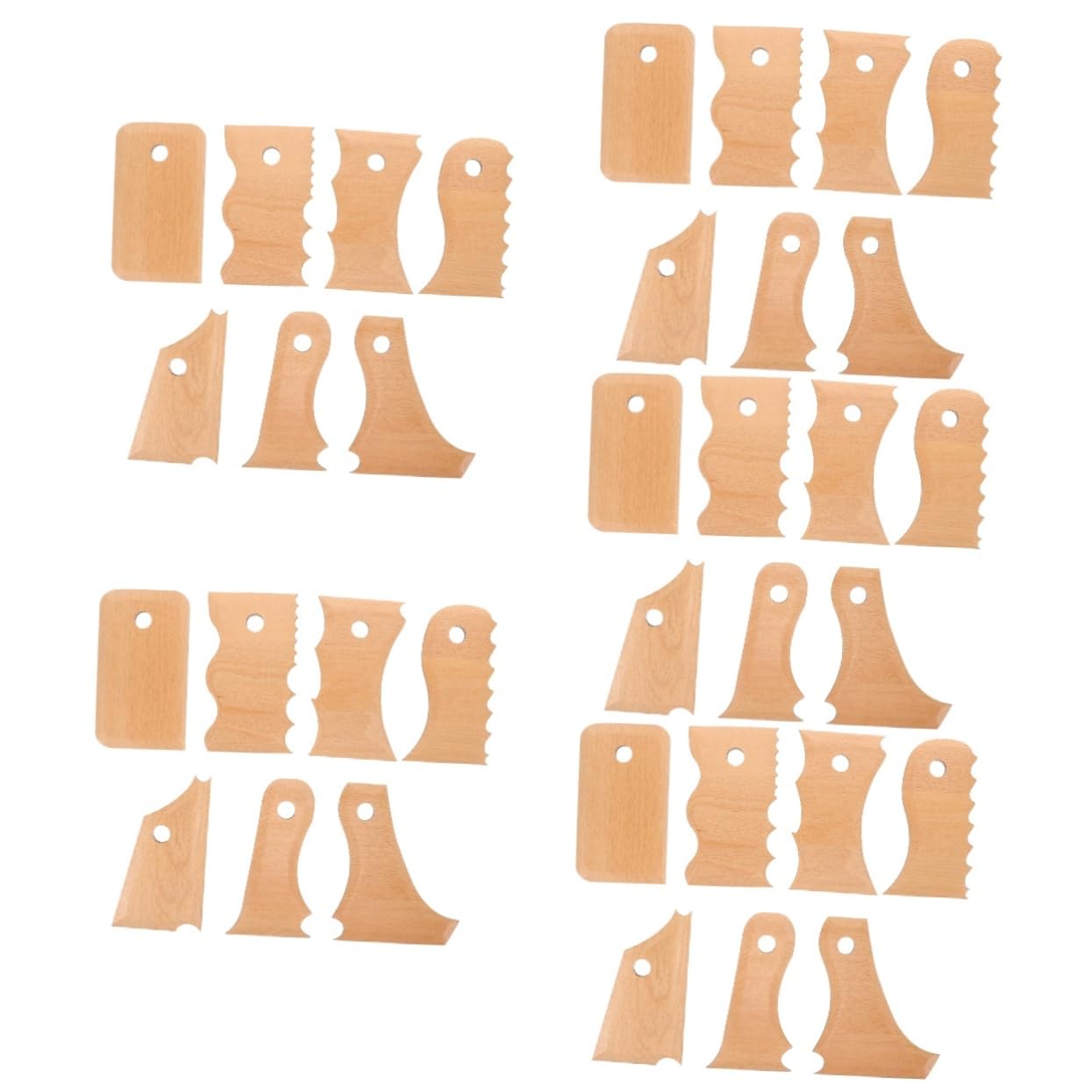 Gadpiparty 5 series Juego De Herramientas De Cerámica Herramienta Para Esculpir Arcilla Herramientas Para Recortar Cerámica Kit De Herramientas Para Modelar Arcilla Herramientas 7 piezas x 5