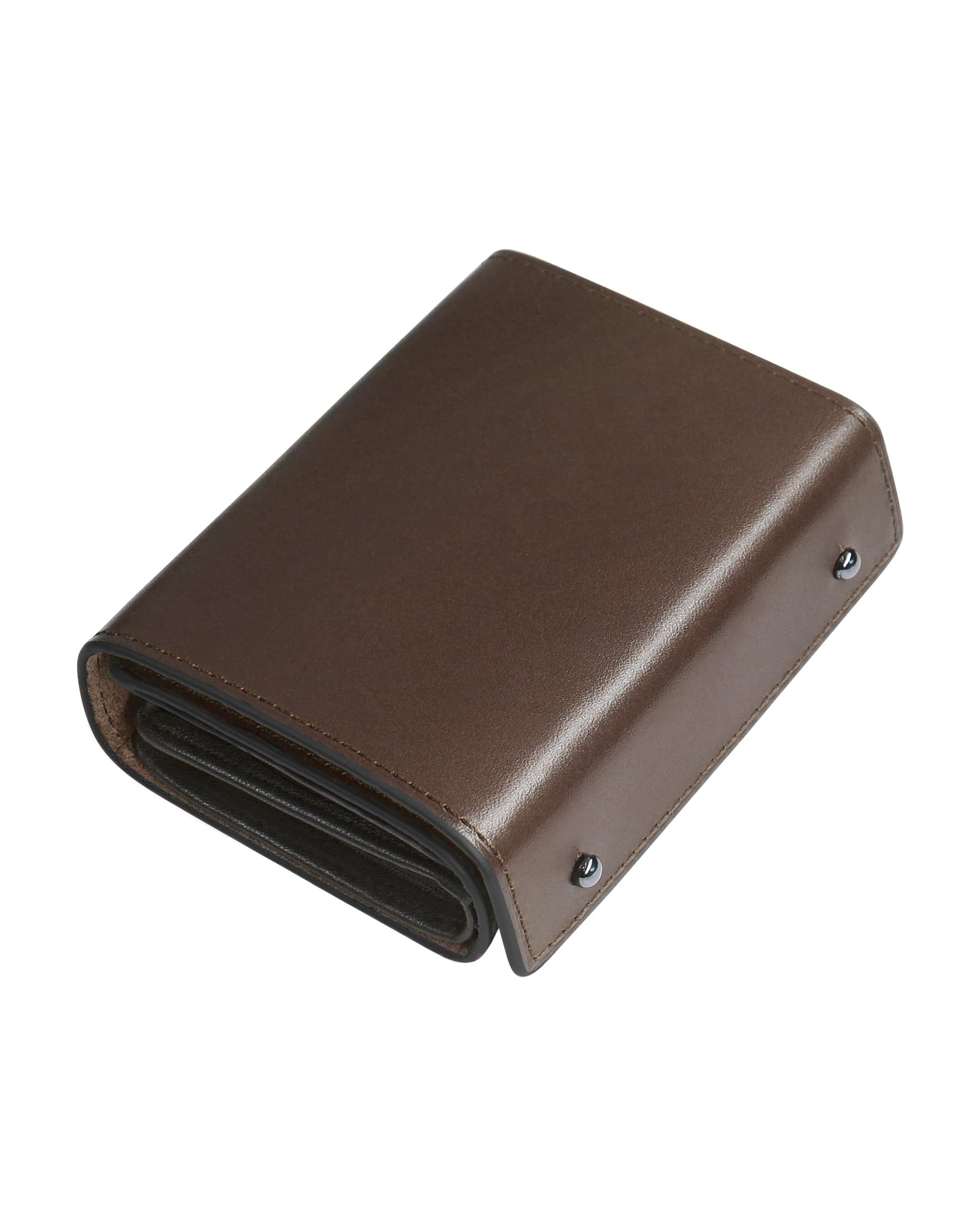 Modiko Men's Bifold Wallet, Tochigi Leather, Genuine Leather, Mini Wallet, Made in Japan, Large Capacity, Box-shaped, Coin Purse, Small, Compact, Left Handed, Right-Handed, Father's Day, Birthdays,