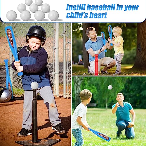 13.4 Inch Plastic Baseball Bat And Ball Set, Toddler Baseball Set For Beginners, With Toddler Baseball Bat And 11 Pcs Plastic Baseballs With Sports Equipment Bag For Kids Sports Baseball Practice, #TOP5