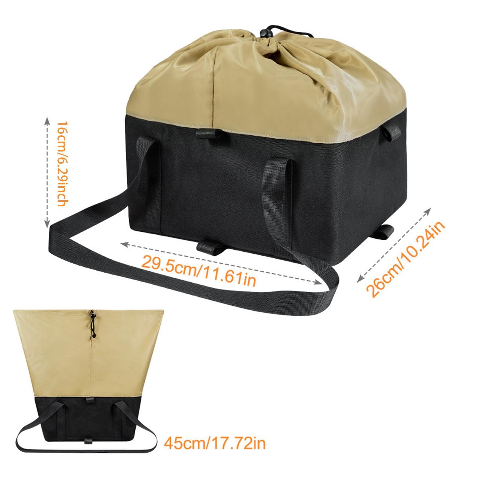 Korb Innentasche, Gepäckträgertasche, Praktischer Isolierter Fahrradträger, Tiertransporter, Fahrrad Gepäcktasche für Rennräder