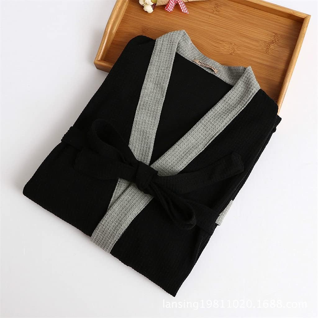 Spring Autumn Bathrobe Mens Size Pajamas Kimono Night Gown Male Nightgown image 5