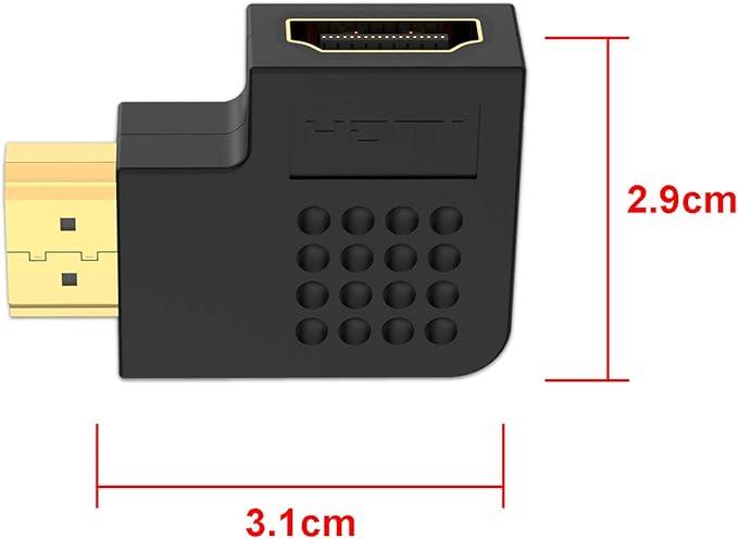 Adaptador HDMI 90 y 270 Grados 4 Pack miniatura 2
