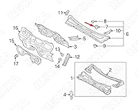 Vista 7 de Rexka 15 clips de retención tipo empuje para conducto de entrada de aire para Subaru 90914-0063 Forester, Impreza, WRX, Legacy & Outback