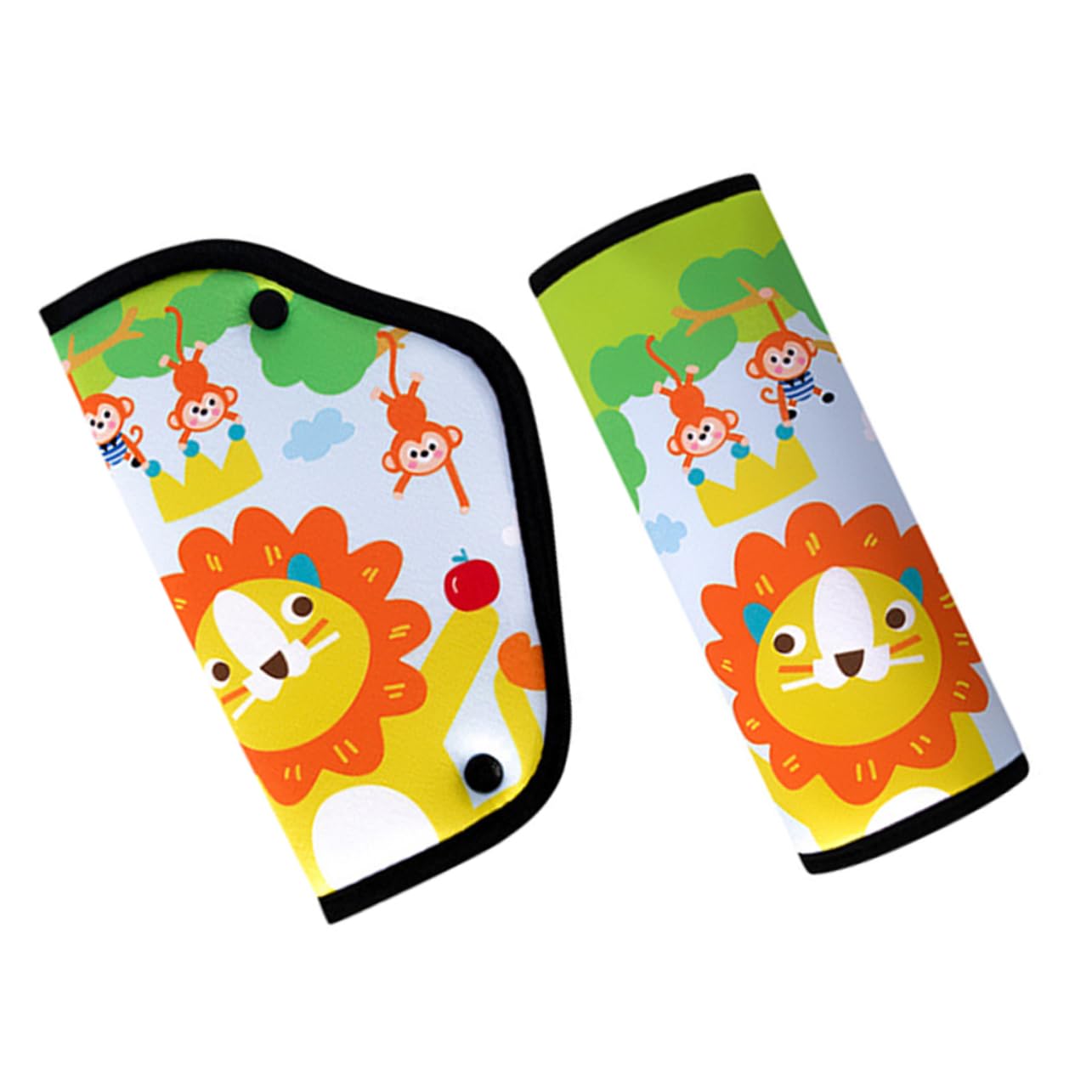Ciieeo 5 Set Imbottitura Cintura Sicurezza per Design Cartoon Protezione Spalle e Addome Comfort e Sicurezza Adatto Tutti Veicoli