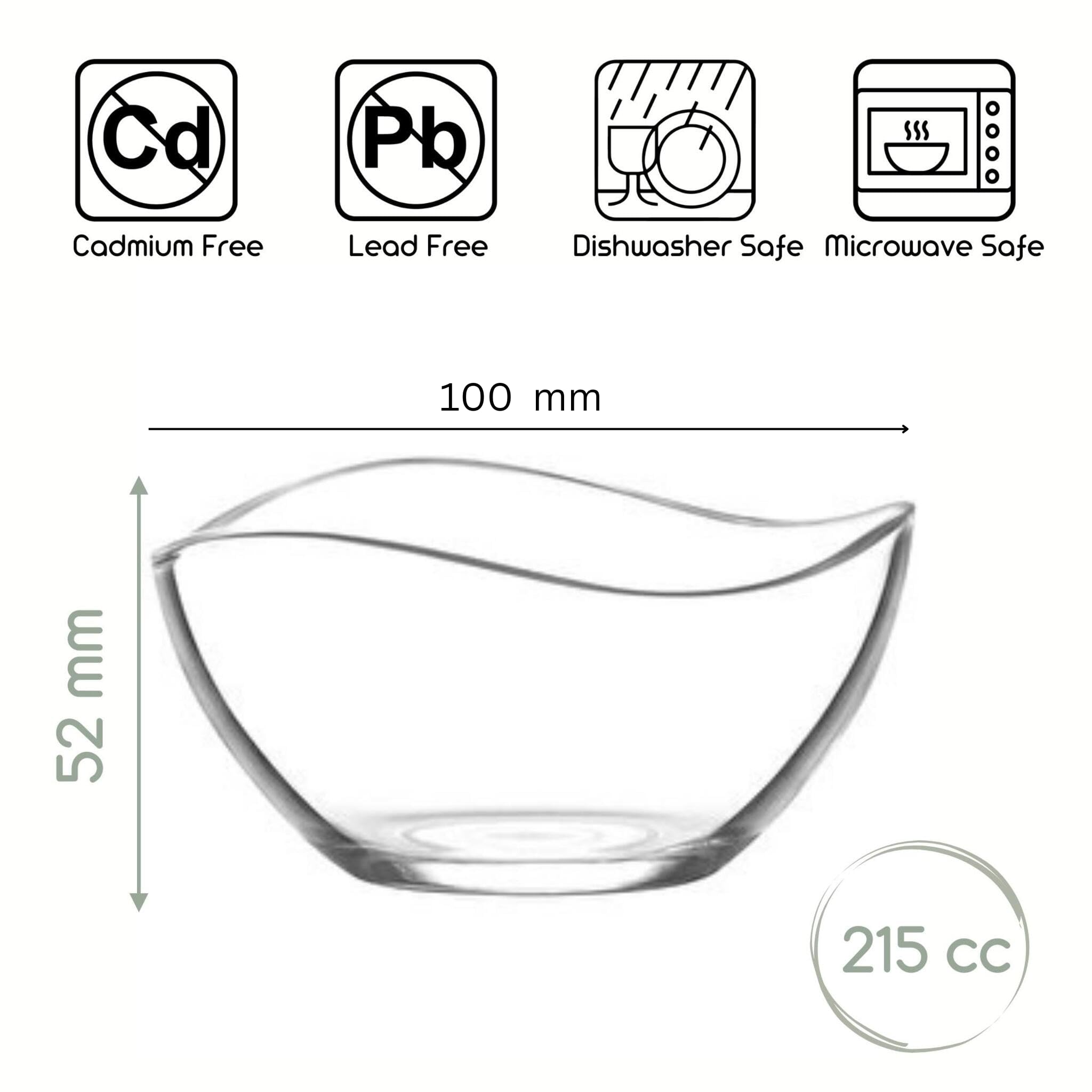 Dessertschalen Vira 12cm - 31ml Inhalt - 6 Stück